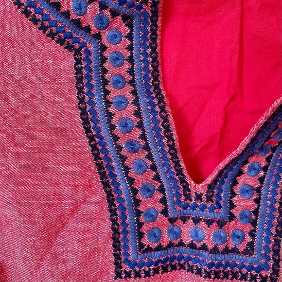 Vineyard Vines hot pink & purple shift dress (0) - Picture 3 of 8